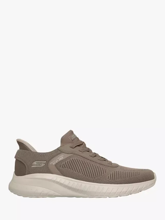 Кроссовки BOBS Sport Squad Chaos Solid Step Slip Ins Skechers, Dark Taupe