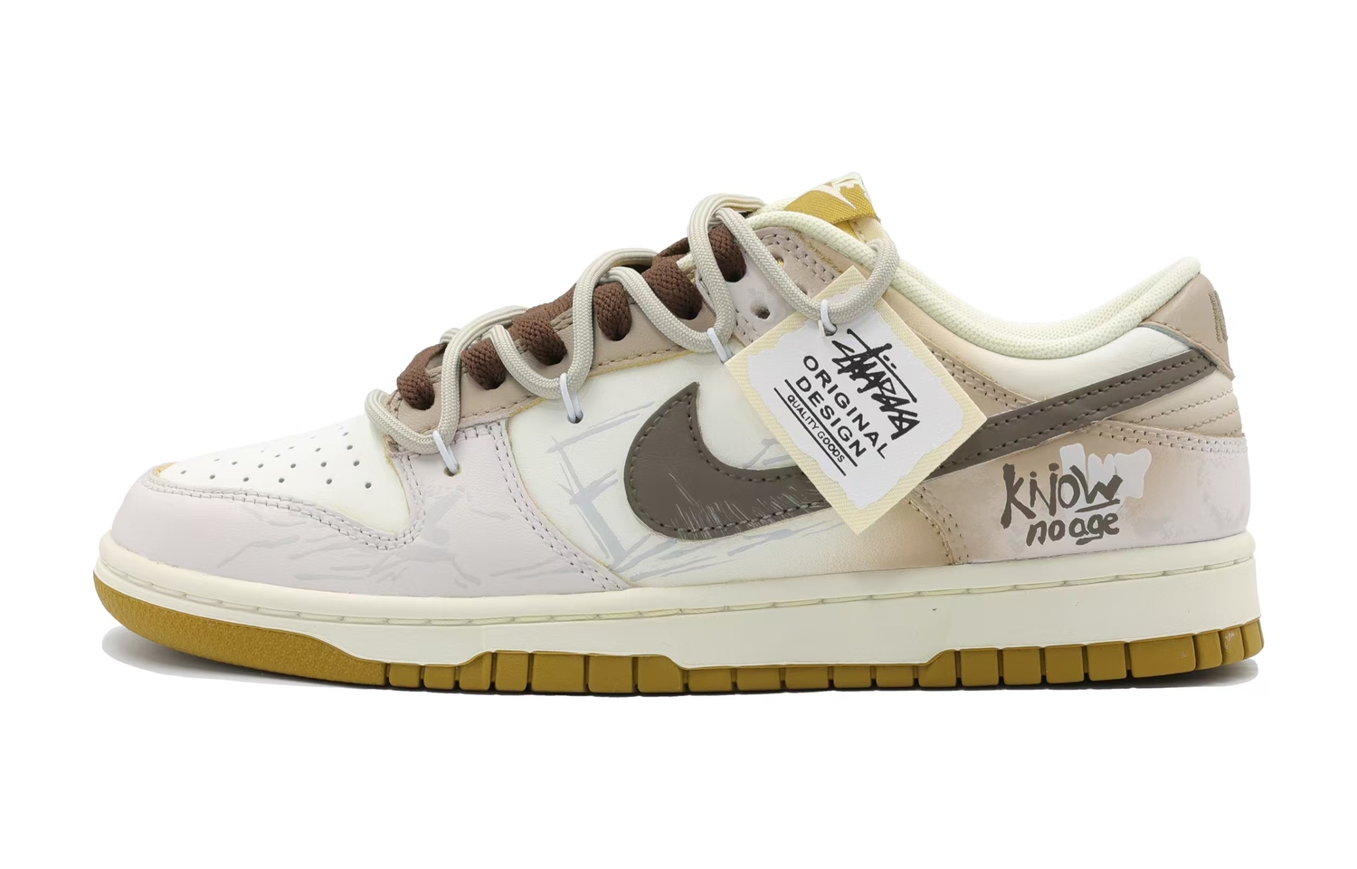

Nike Кроссовки для скейтбординга мужские dunk wild meadow с амортизацией, износостойкие низкие khaki gray