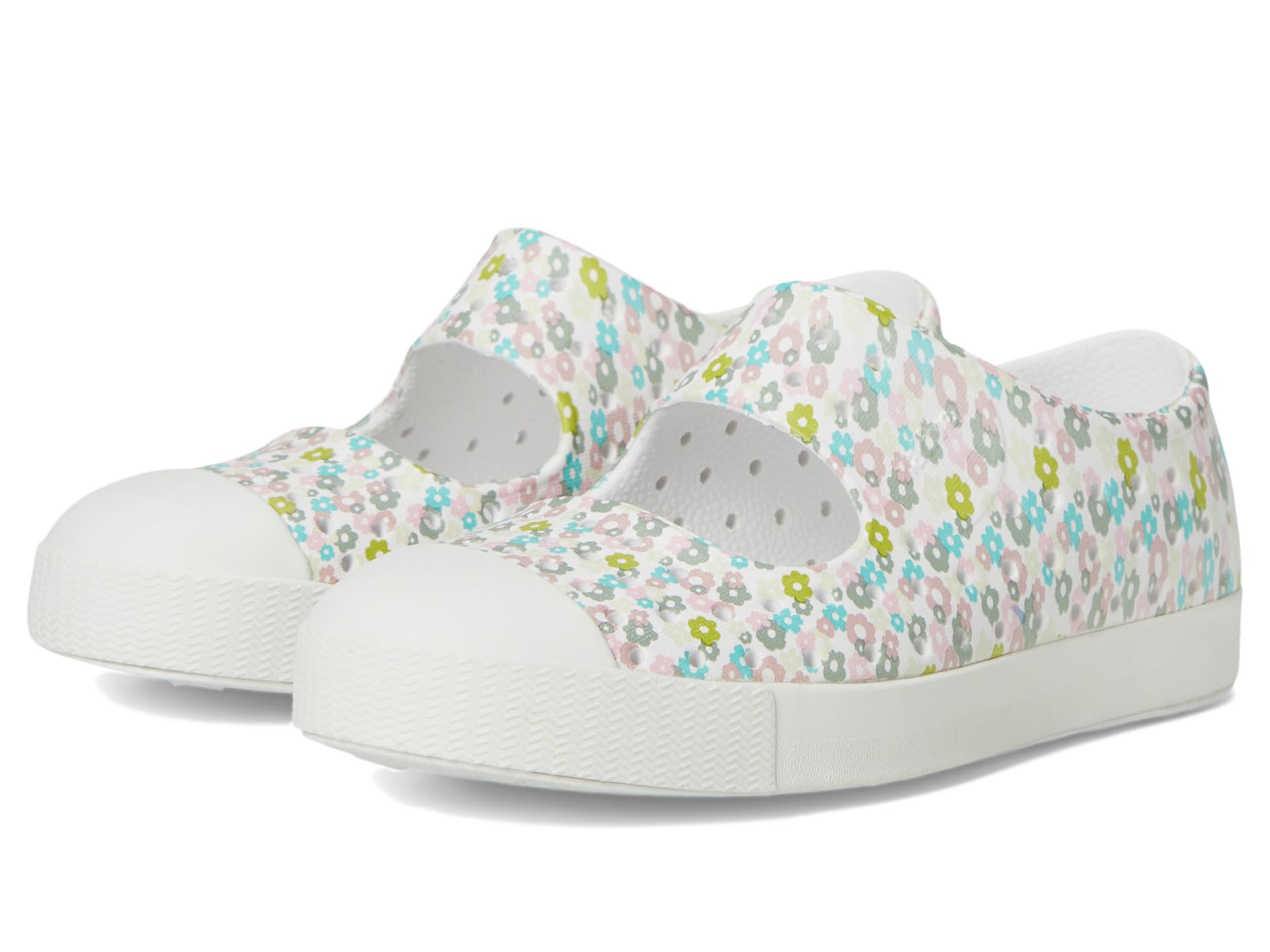 

Кроссовки Native Shoes Kids Jefferson Juniper Print, цвет Shell White/Shell White/Wayward Ditsy Floral