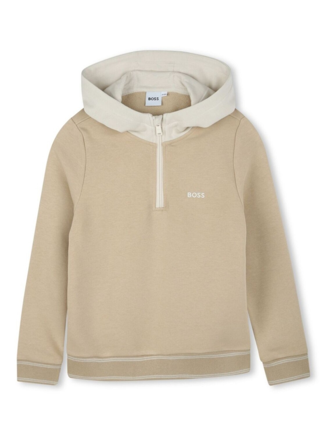 

Толстовка с капюшоном BOSS Kidswear, нейтральный цвет