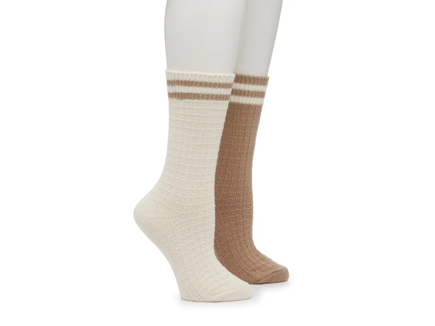 

Носки Waffle Varsity Boot Women's Crew Socks - 2 Pack Kelly & Katie, бежевый/белый