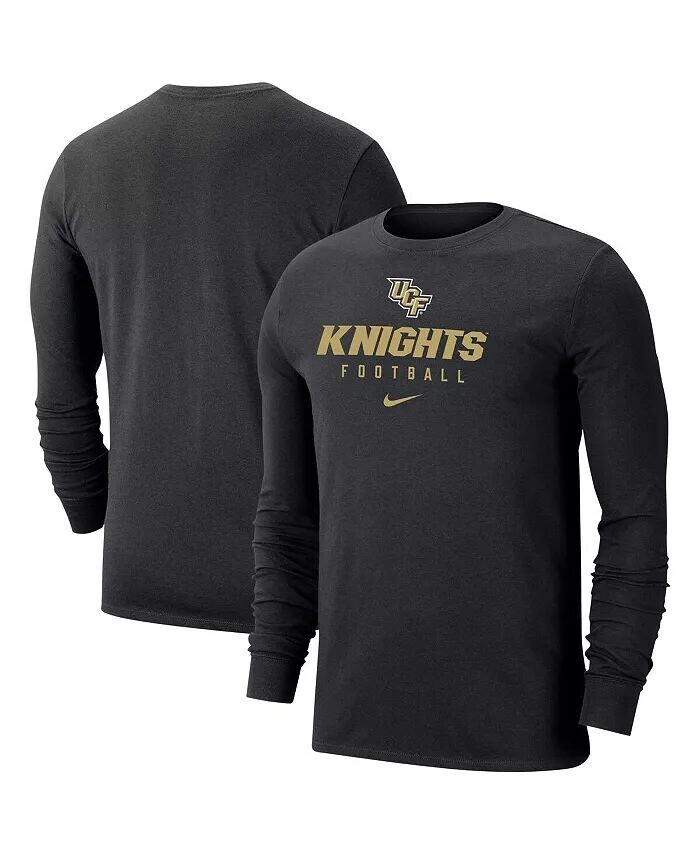 

Мужская черная футболка с длинным рукавом UCF Knights Nike