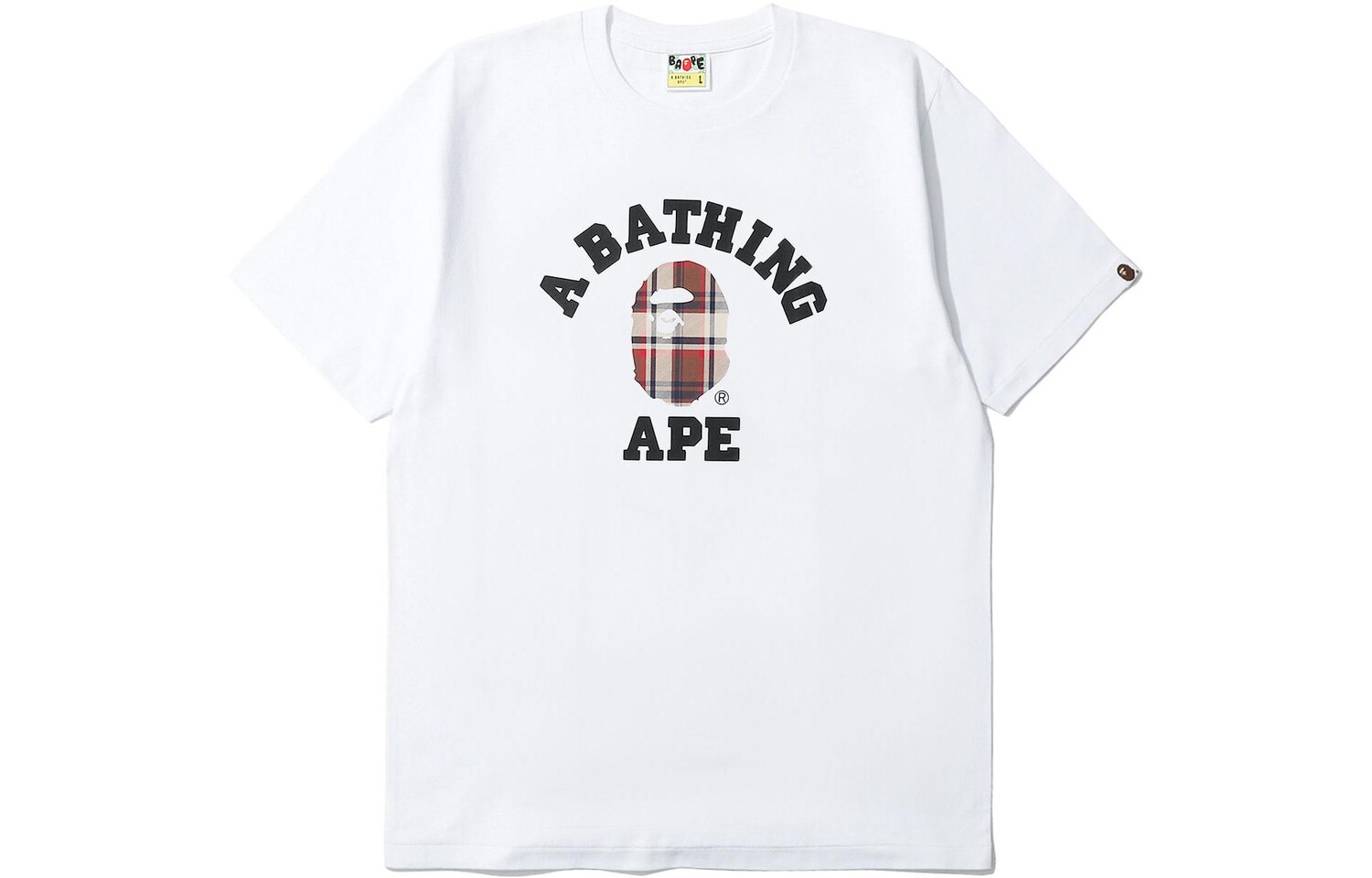 

Футболка Ape Head Series для мужчин A Bathing Ape, белый/черный
