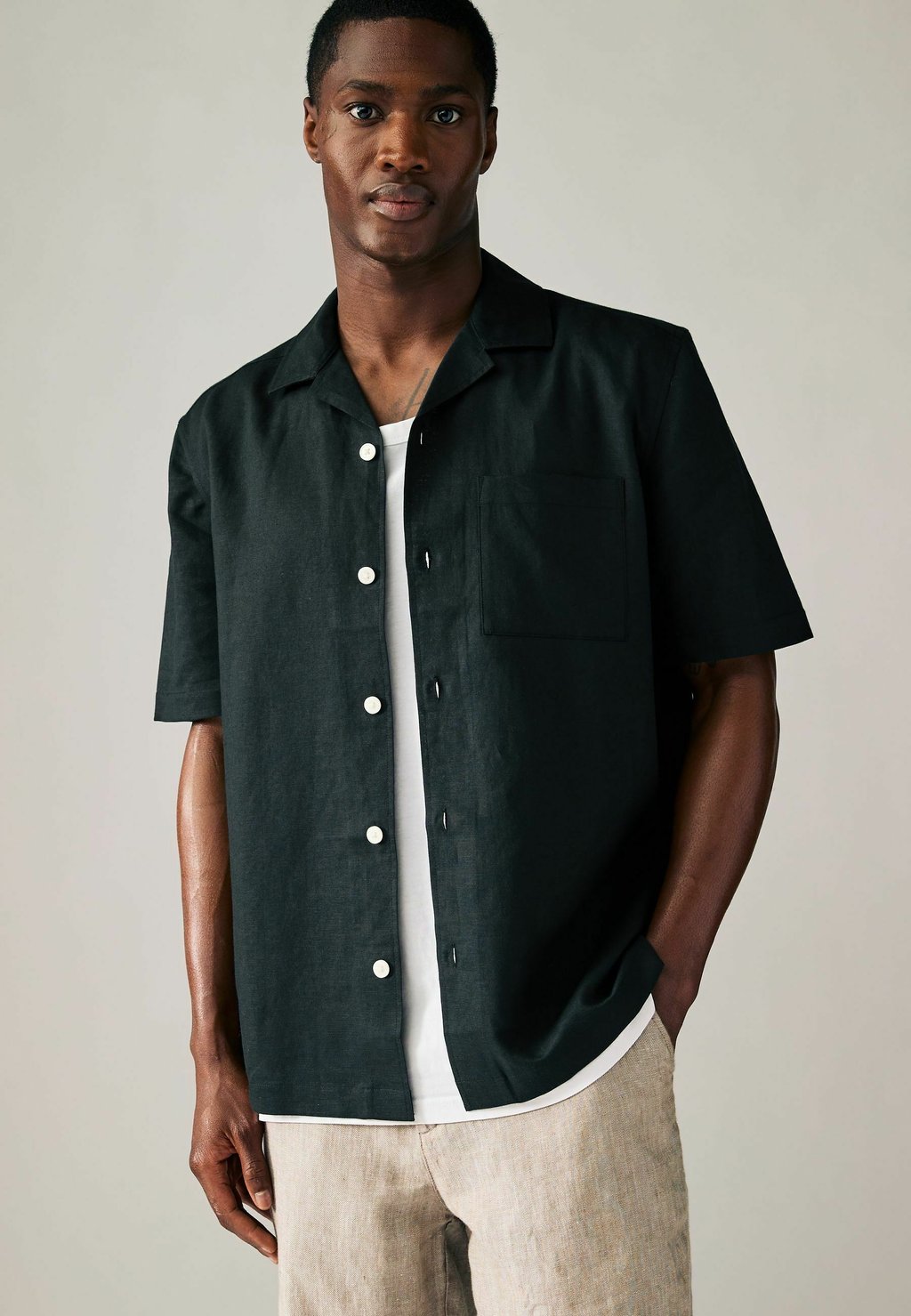 

Рубашка CUBAN COLLAR FIT Next, Black