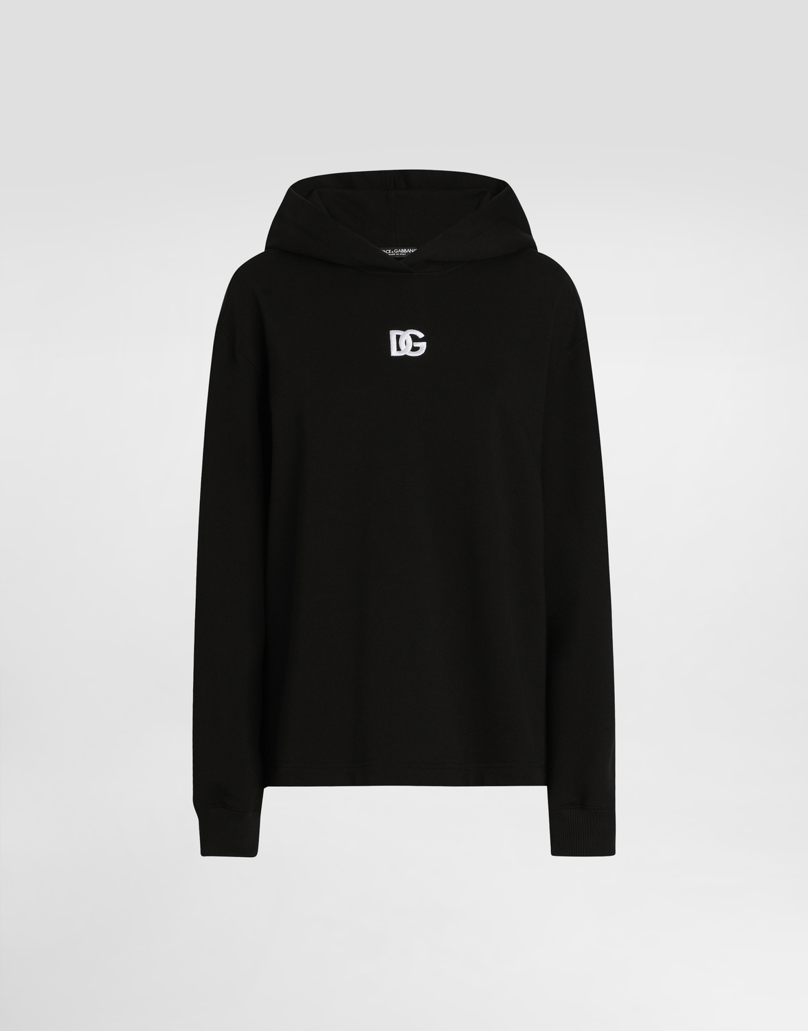 

Толстовка из джерси с вышивкой dg Dolce & Gabbana, черный