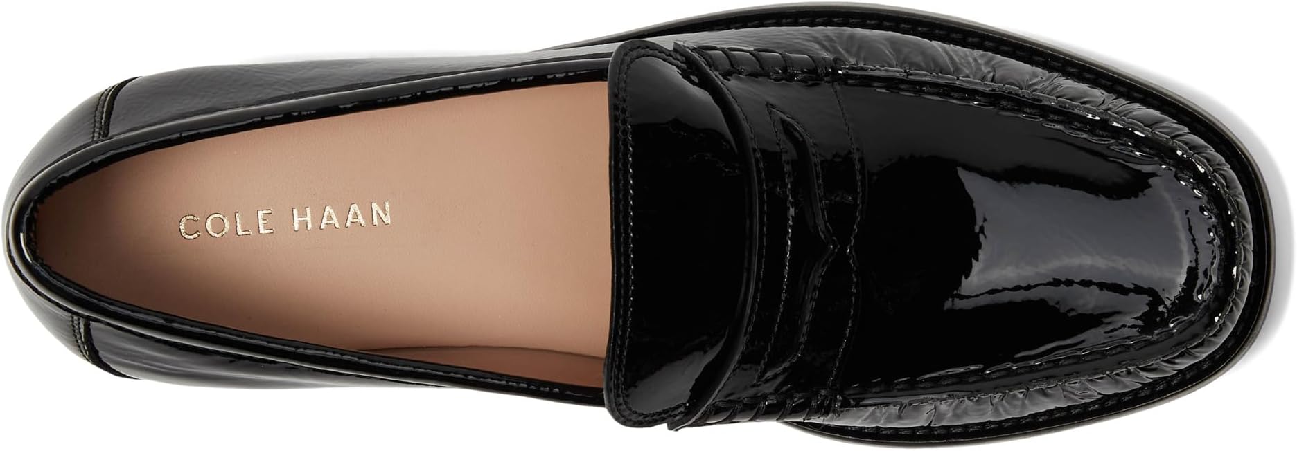 Лоферы Cole Haan Lana Lux Penny Loafers Remastered, Black Crinkle PatentSee Less — фото 2