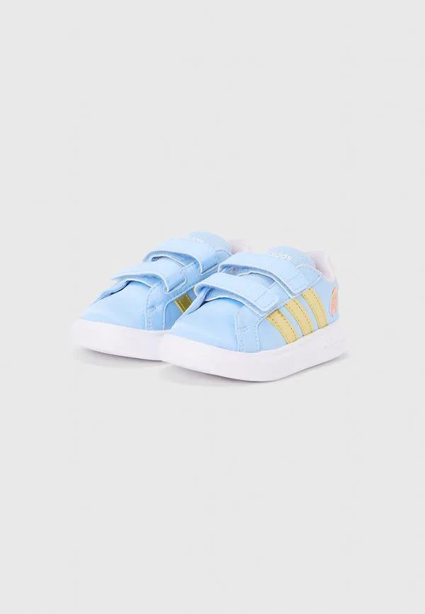 Кроссовки для бега grand court anna унисекс Adidas Performance, Glow Blue/Gold-Coloured/Ice Lavender — фото 2