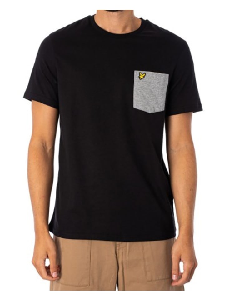 

Футболка Lyle & Scott, цвет grau/schwarz