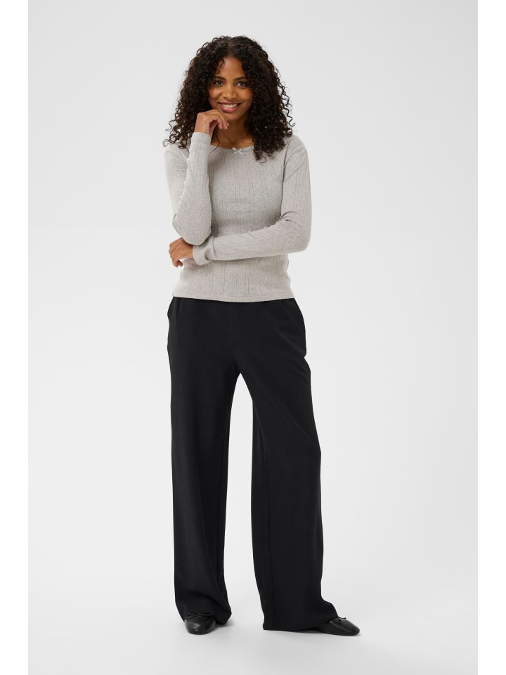 

Kaffe Повседневные брюки KAbeatrice, стандартный крой, черный, глубокий