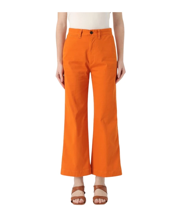 

Хлопковые брюки с широкими штанинами Polo Ralph Lauren, оранжевый