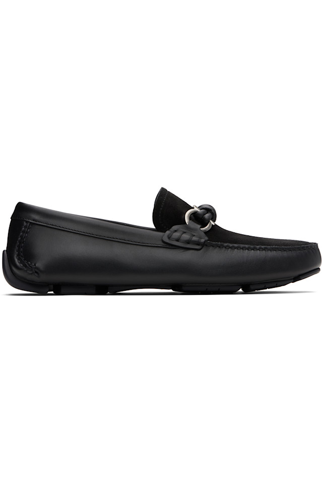

Ганчини мокасины с пряжкой Ferragamo, черный