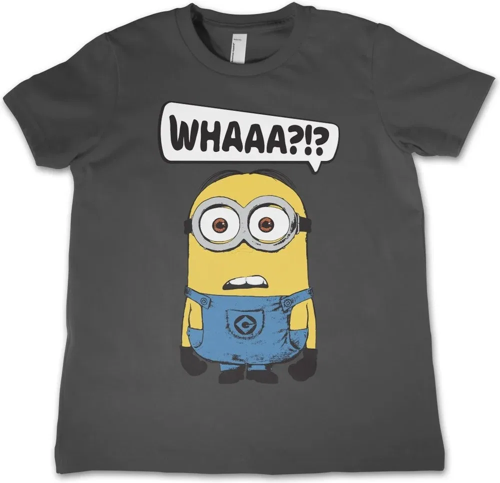 Футболка с принтом Minions, серый