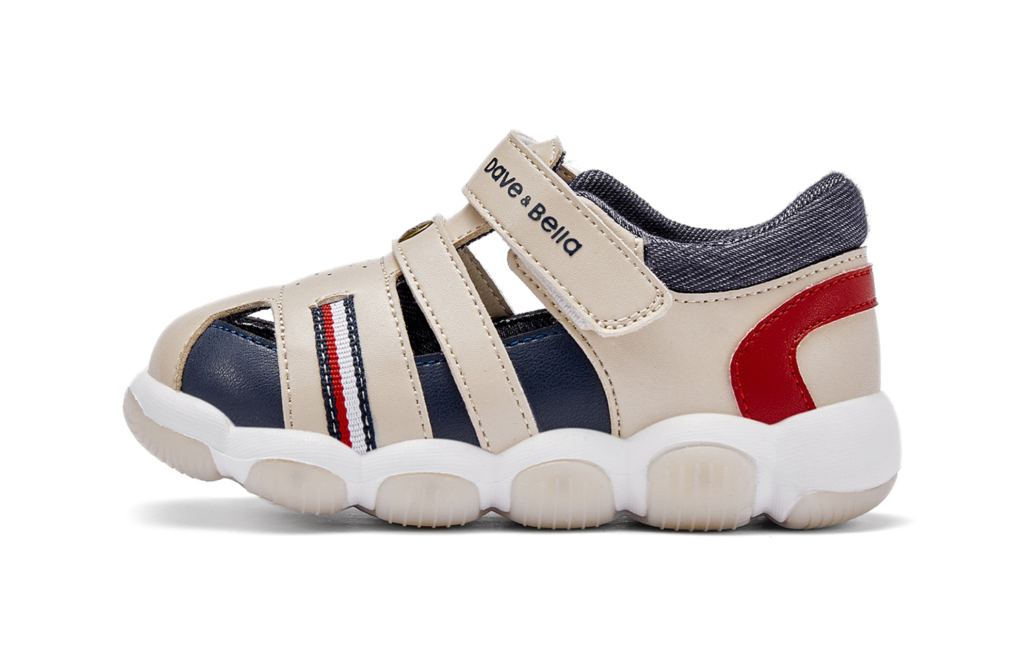 

Детские сандалии с низким верхом, износостойкие DAVE&BELLA, хаки