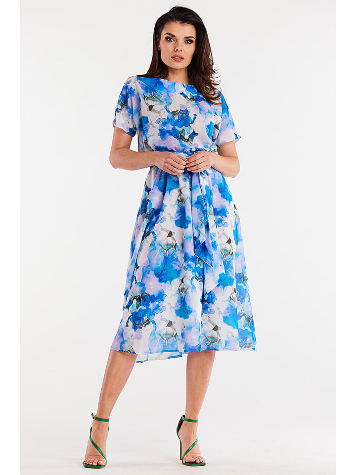 

Длинное платье Awama, цвет blau/weiß