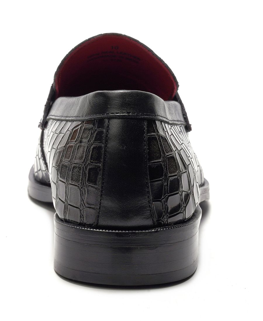 Мужские лоферы Nocturne Penny Loafers Carlos by Carlos Santana, Black — фото 3