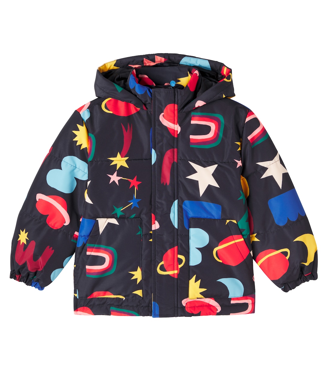 

Пуховик с принтом Cosmotipo Fábula, Est Cosmotipo Fundo Preto