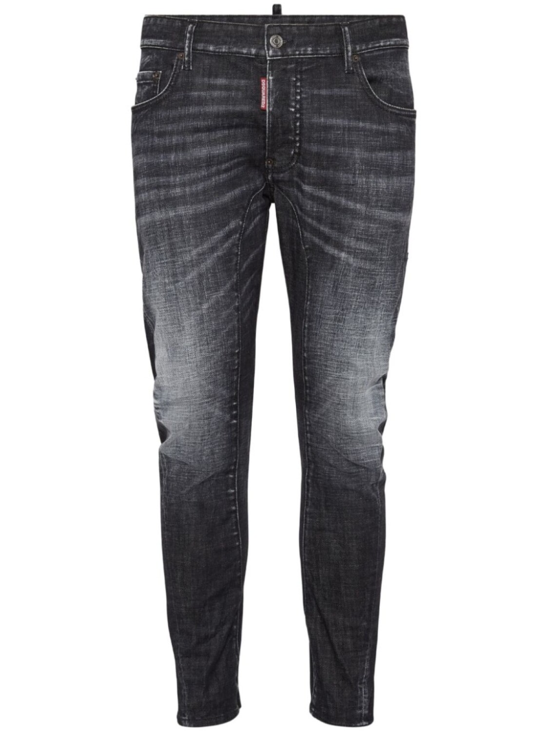 

DSQUARED2 джинсы скинни с эффектом потертости, черный