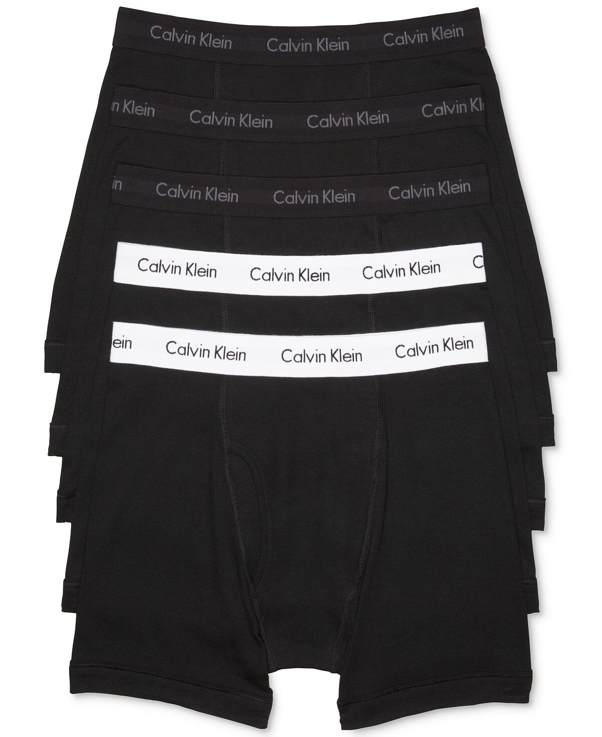 

Мужские классические трусы-боксеры из хлопка, 5 шт., нижнее белье Calvin Klein