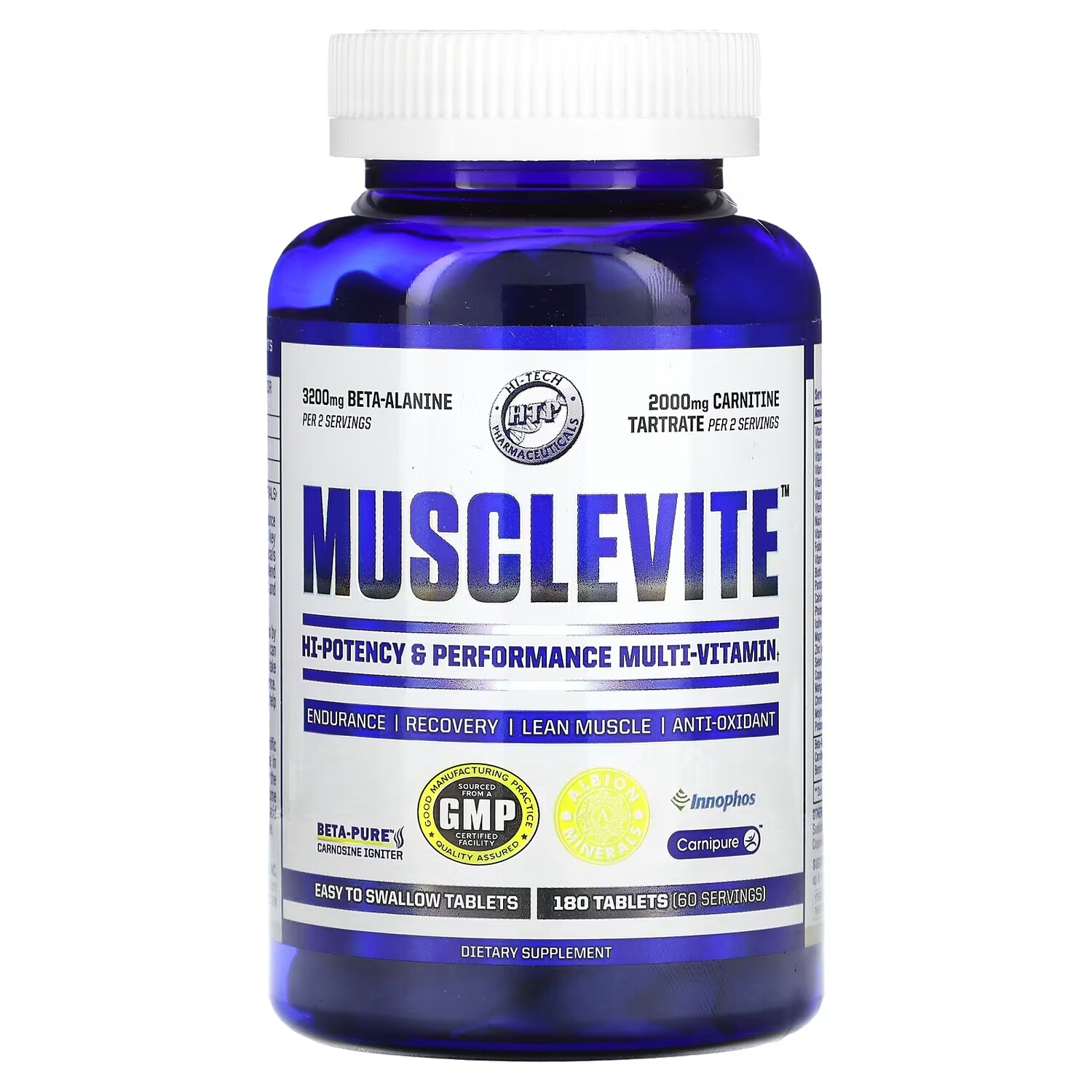 

Мультивитамины Hi Tech Pharmaceuticals Musclevite, 180 таблеток