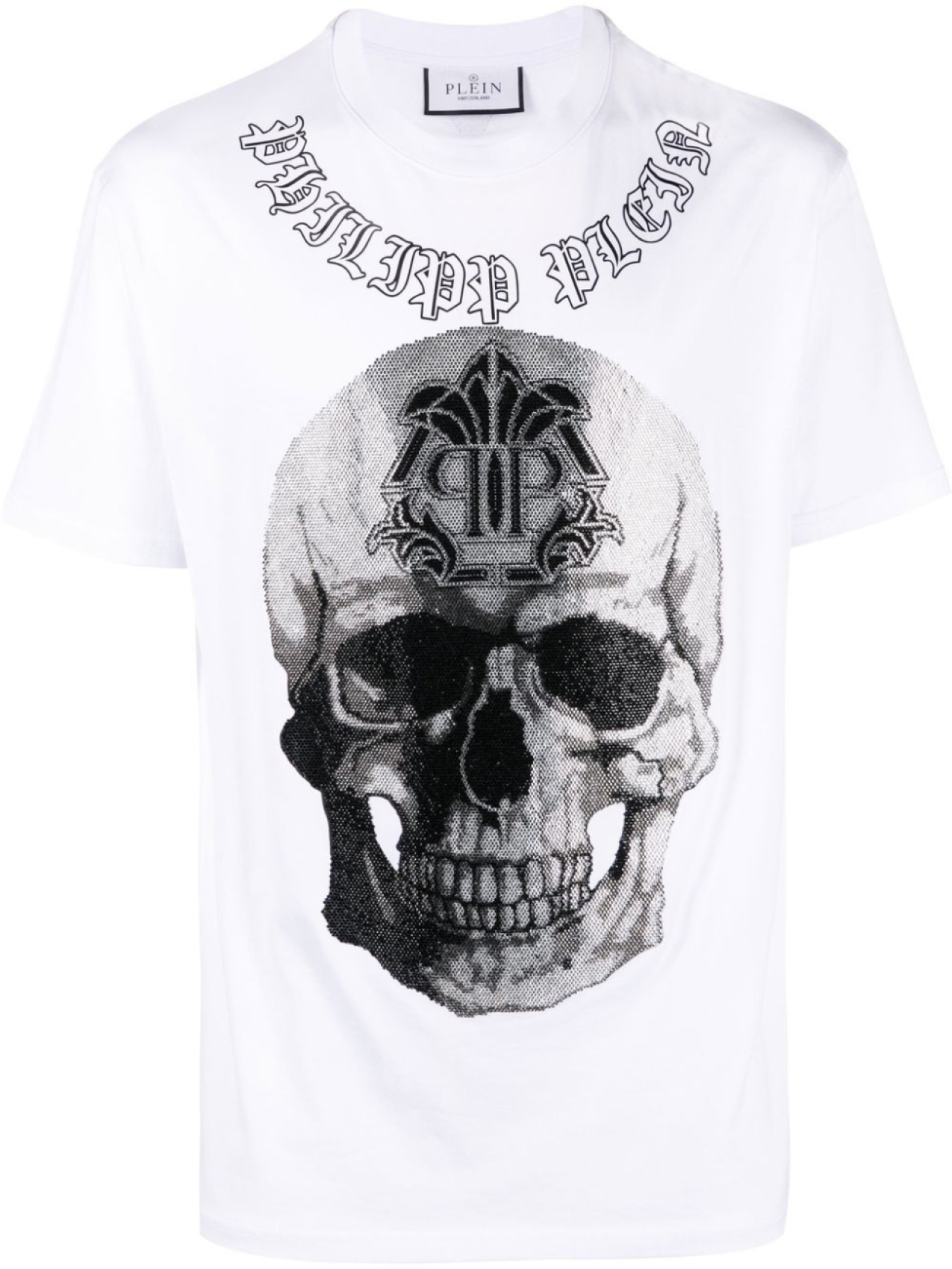 

Philipp Plein футболка Gothic Banner, белый