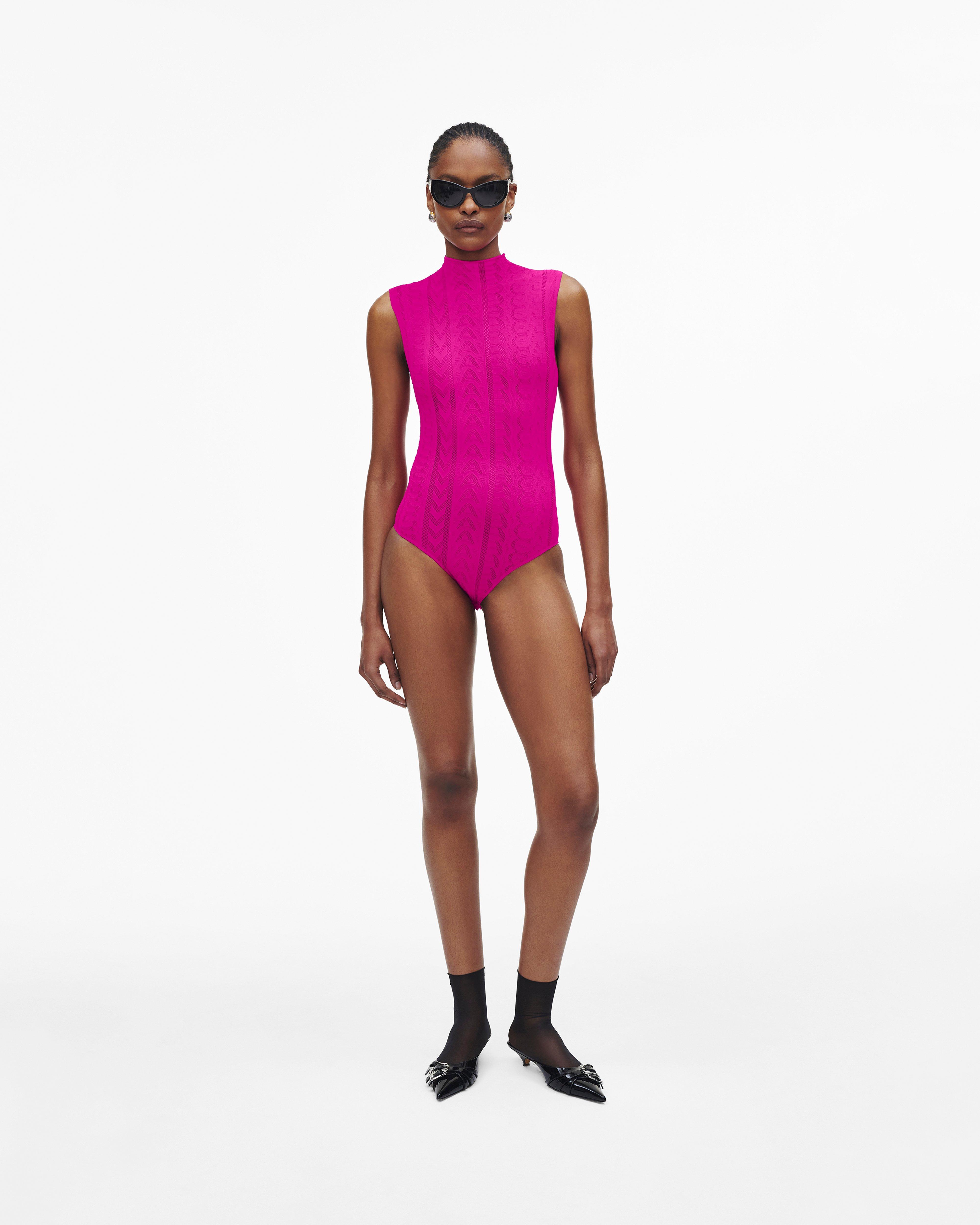 

Бесшовный боди с монограммой Marc Jacobs, розовый