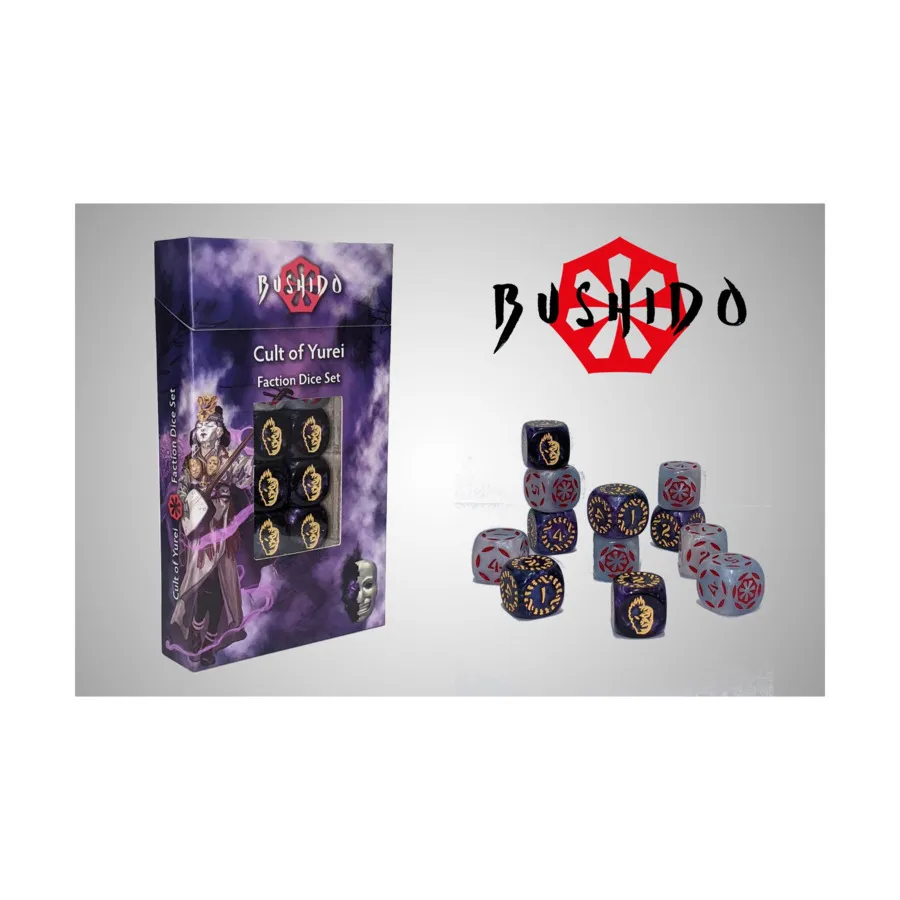 

Культ Юрей — Набор фракционных кубиков (12), Bushido Risen Sun Faction Dice