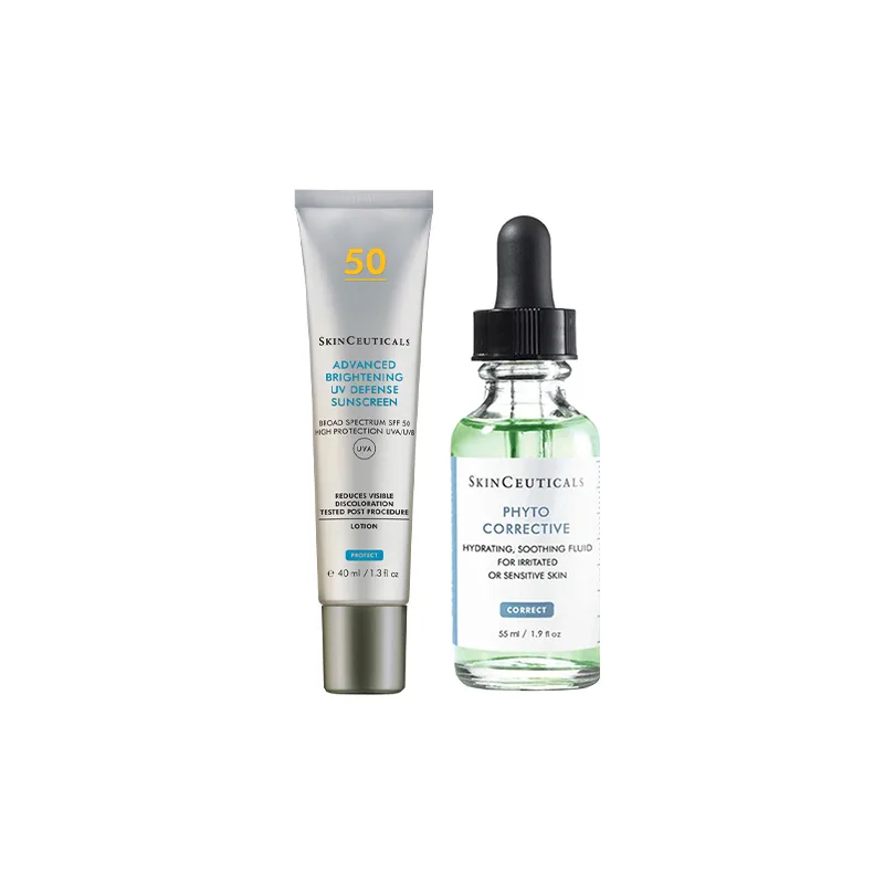 SKINCEUTICALS Набор для ухода за кожей с сывороткой для защиты от солнца и осветления темных пятен, увлажняющий и отбеливающий, Color repair + light spot sunscreen essence face set — фото 4