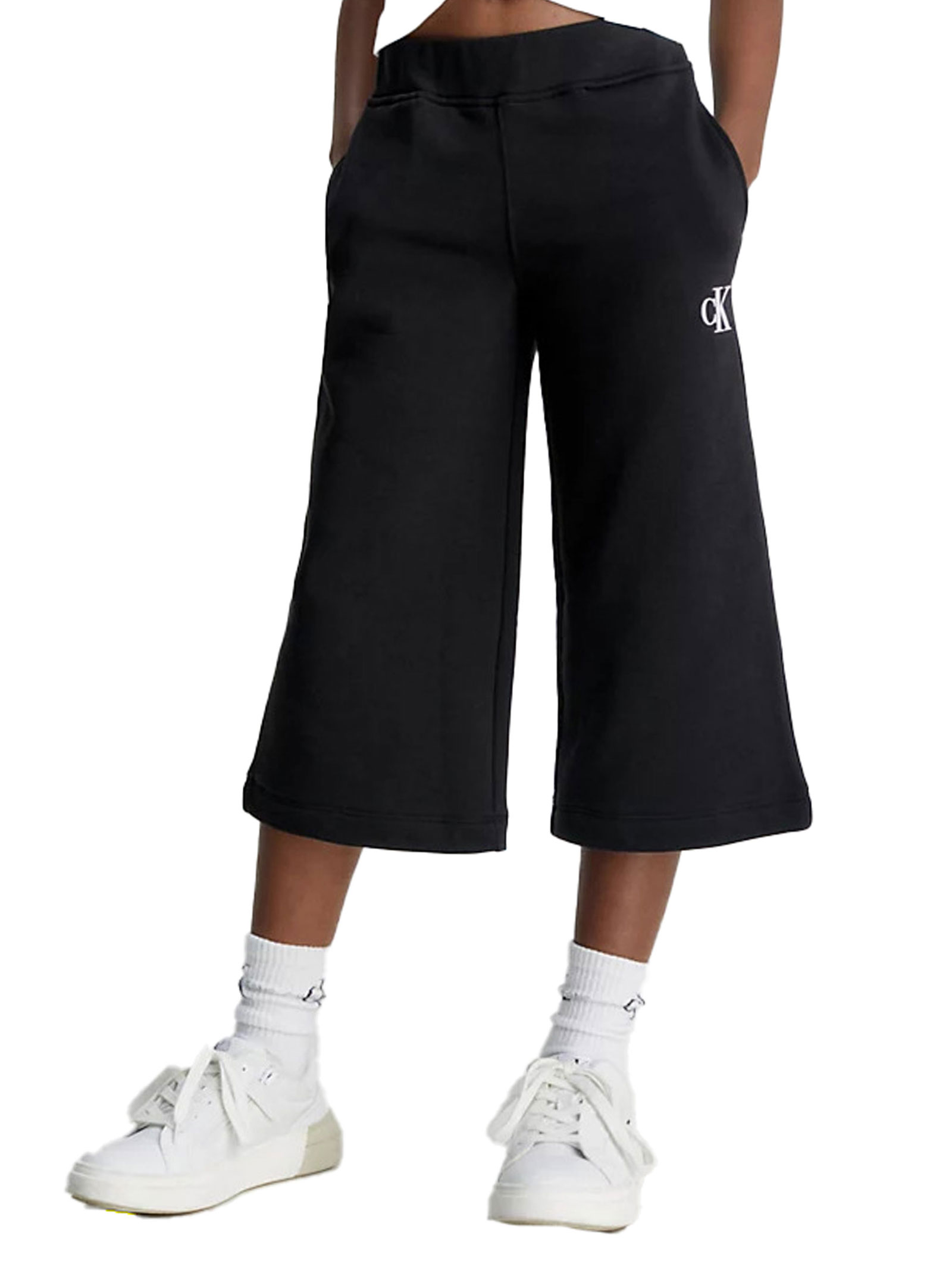 

Брюки pantalone corto in cotone Calvin Klein, черный