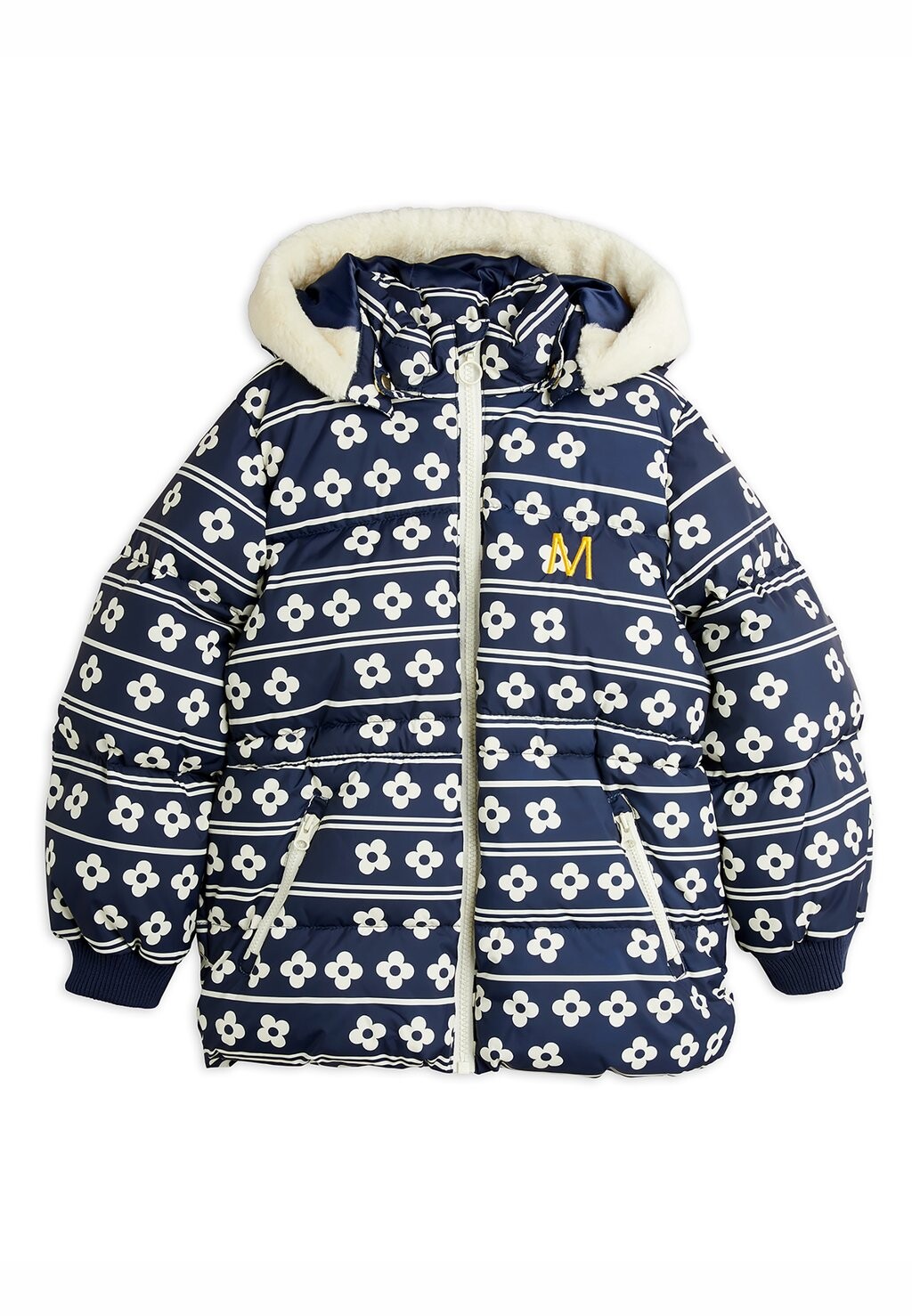 

Зимняя куртка HOODED PUFFER JACKET UNISEX Mini Rodini, синий