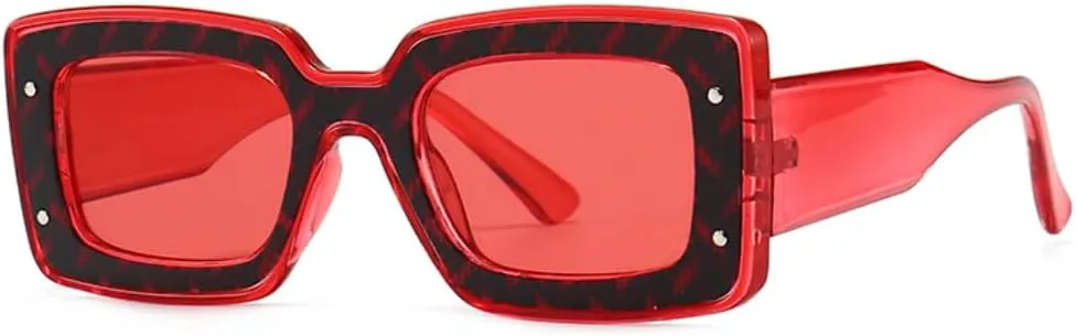 

Солнцезащитные очки с защитой UV400 | Компактная легкая оправа, цветные линзы | Для женщин и мужчин, для занятий спортом на открытом воздухе и вождения DSVIGF, Red