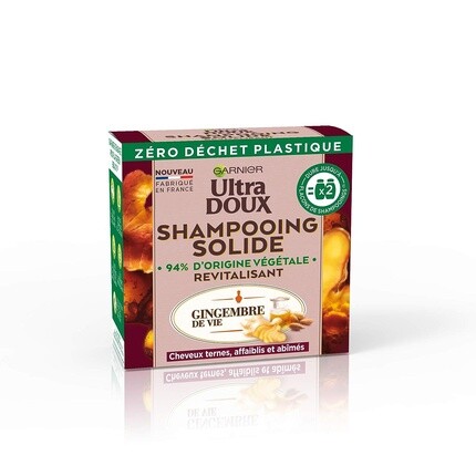 

Ultra Doux Твердый шампунь с имбирем для тусклых волос, 60 г, Garnier