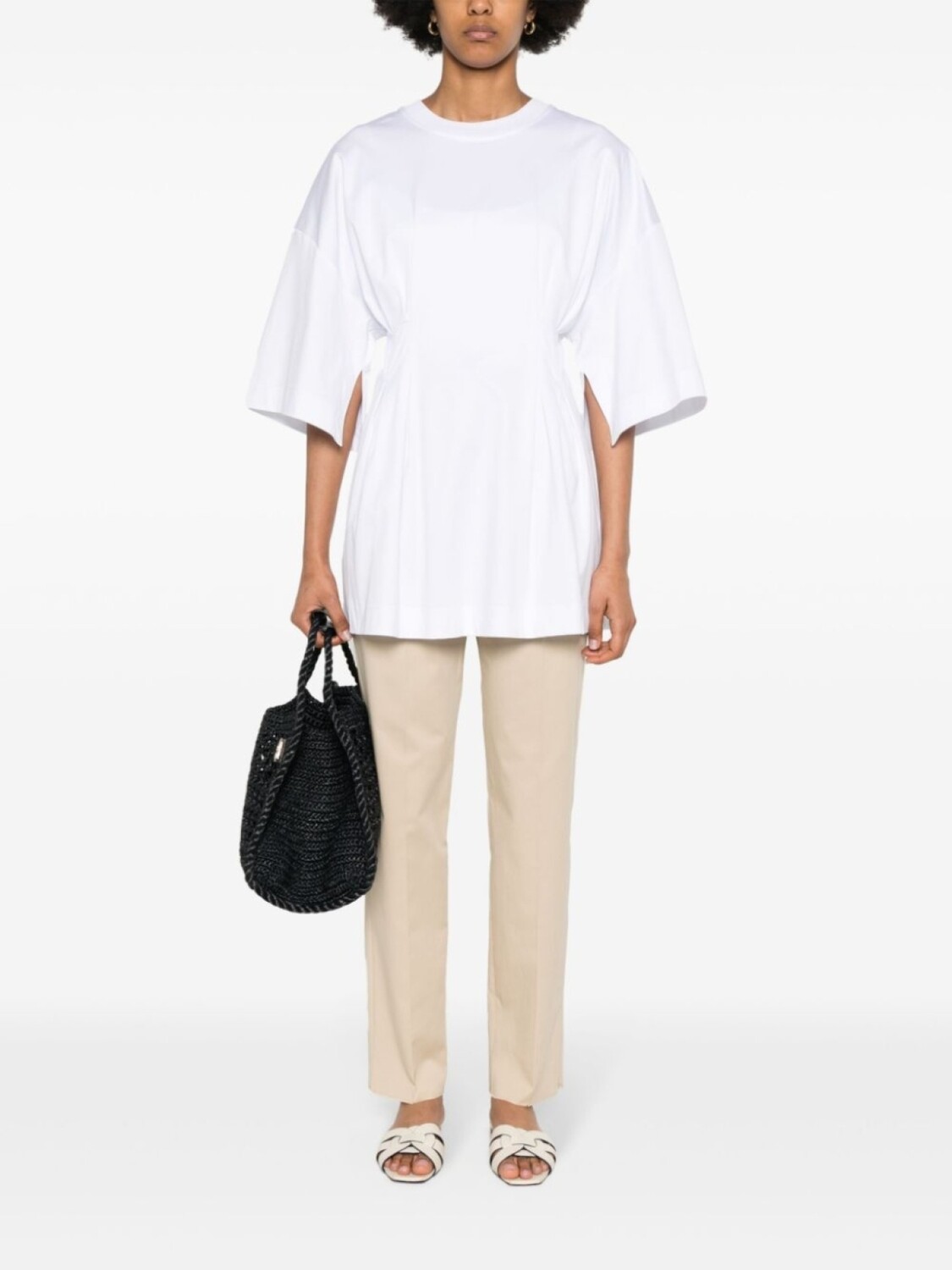 

Брюки со складками Max Mara, бежевый