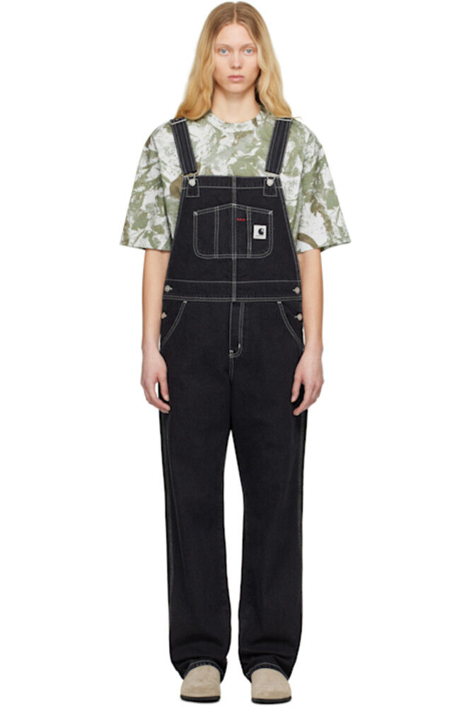 

Черный комбинезон прямого кроя из денима Carhartt Work In Progress