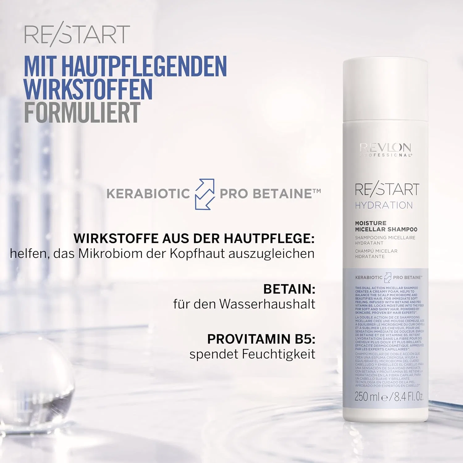 Мицеллярный шампунь «RE/START Hydration Moisture» от Revlon Revlon Professional — фото 4