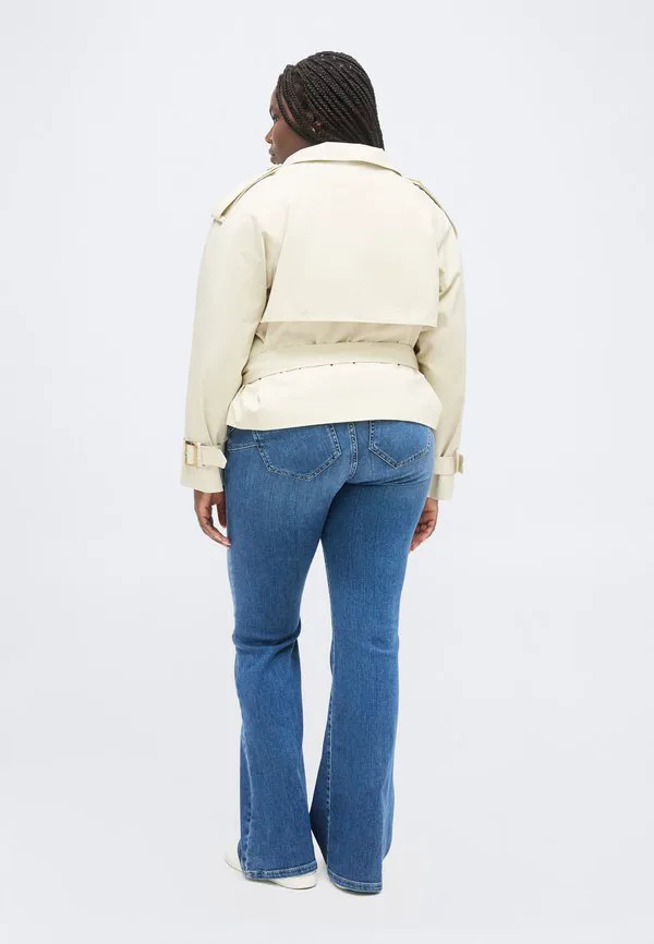 Короткая водоотталкивающая куртка-тренч curve, летняя куртка Tommy Hilfiger Curve, Light Silt — фото 3