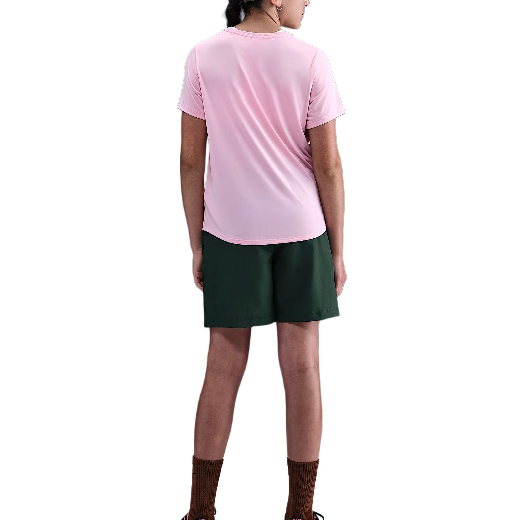 Детские футболки Quick Dry Dri Fit Fitted для подростков Nike, розовый — фото 2