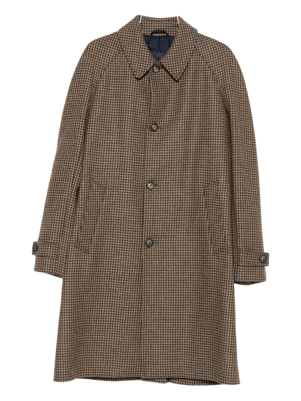 

Пальто с узором «гусиная лапка» Herno, коричневый