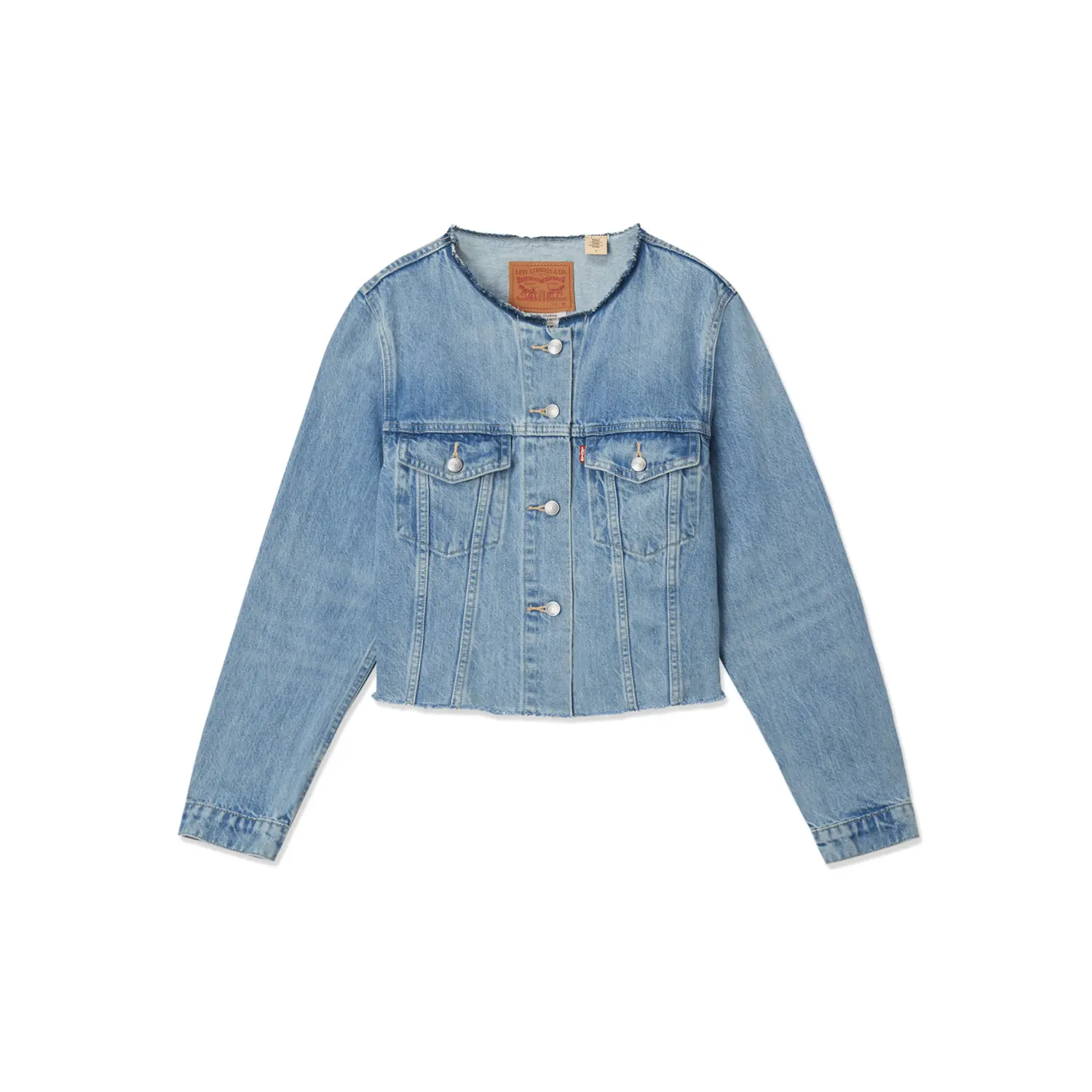 Levis Джинсовая куртка женская светло-голубая, Light Blue — фото 2