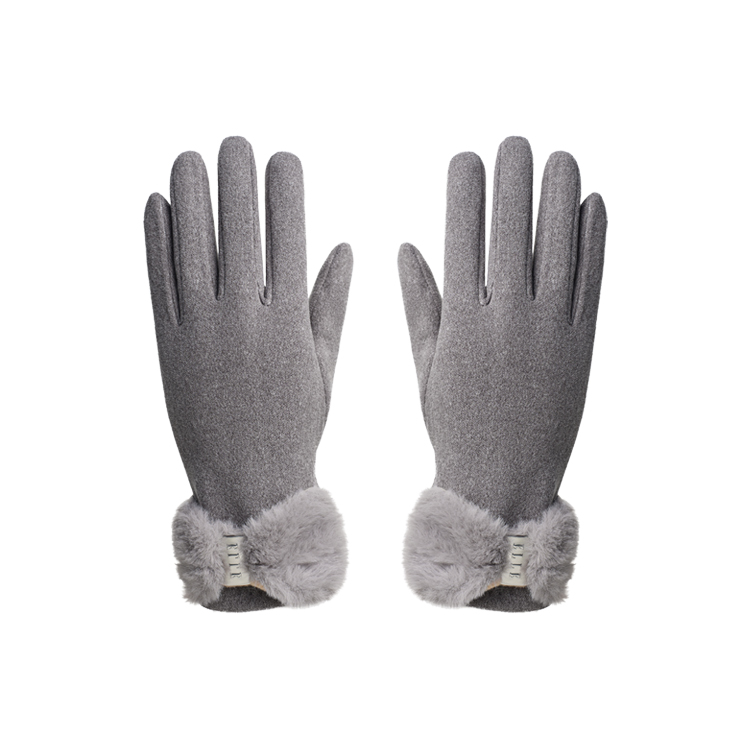 

Перчатки женские из полиэстера ELLE, elephant серый