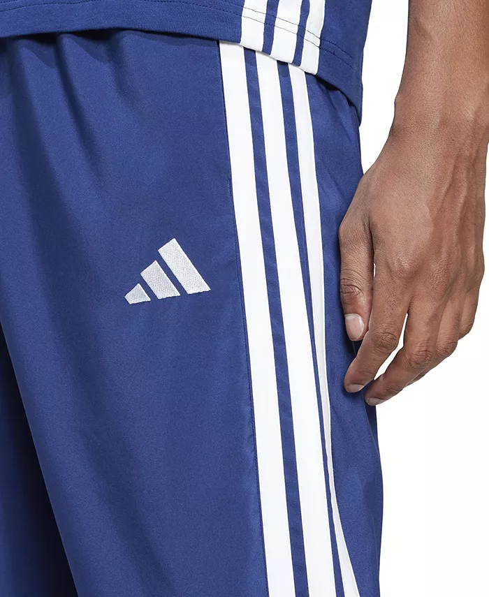 Мужские брюки Stanford Essential с тремя полосками и открытым низом adidas, синий — фото 3