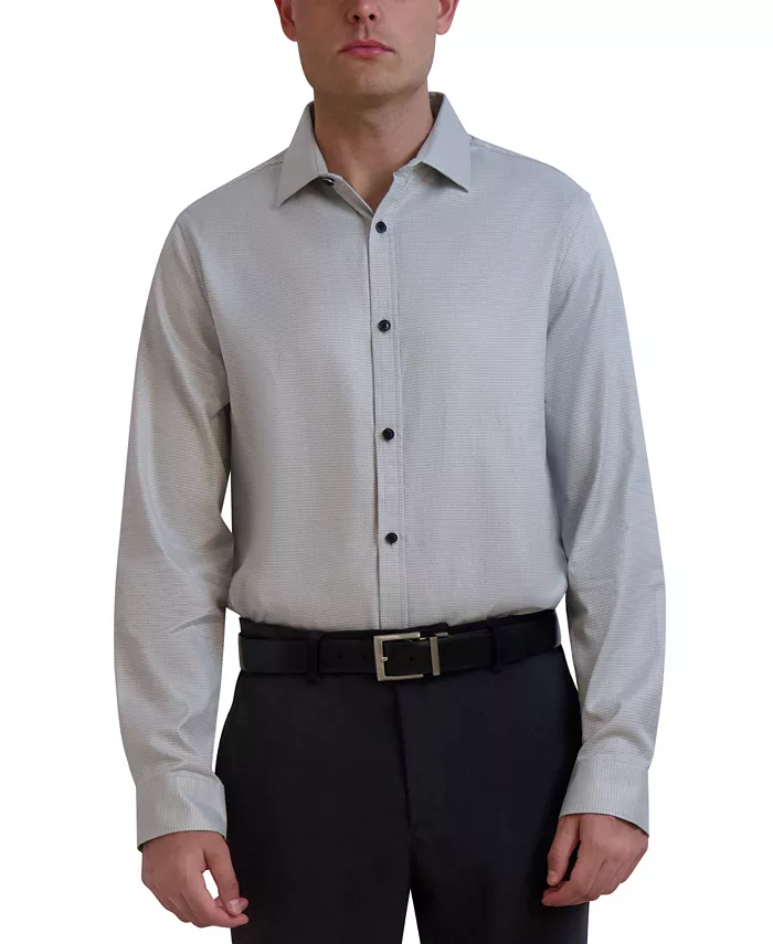

Мужская классическая рубашка Slim-Fit из ткани KARL LAGERFELD PARIS, серый