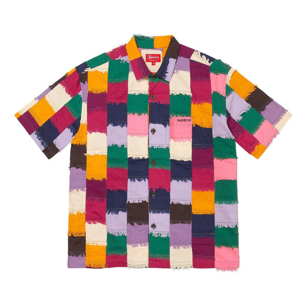 

Рубашка patchwork s/s shirt 'milti-color' Supreme, мультиколор