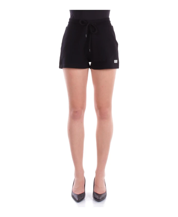 

Черные хлопковые шорты с логотипом спереди Gcds, черный