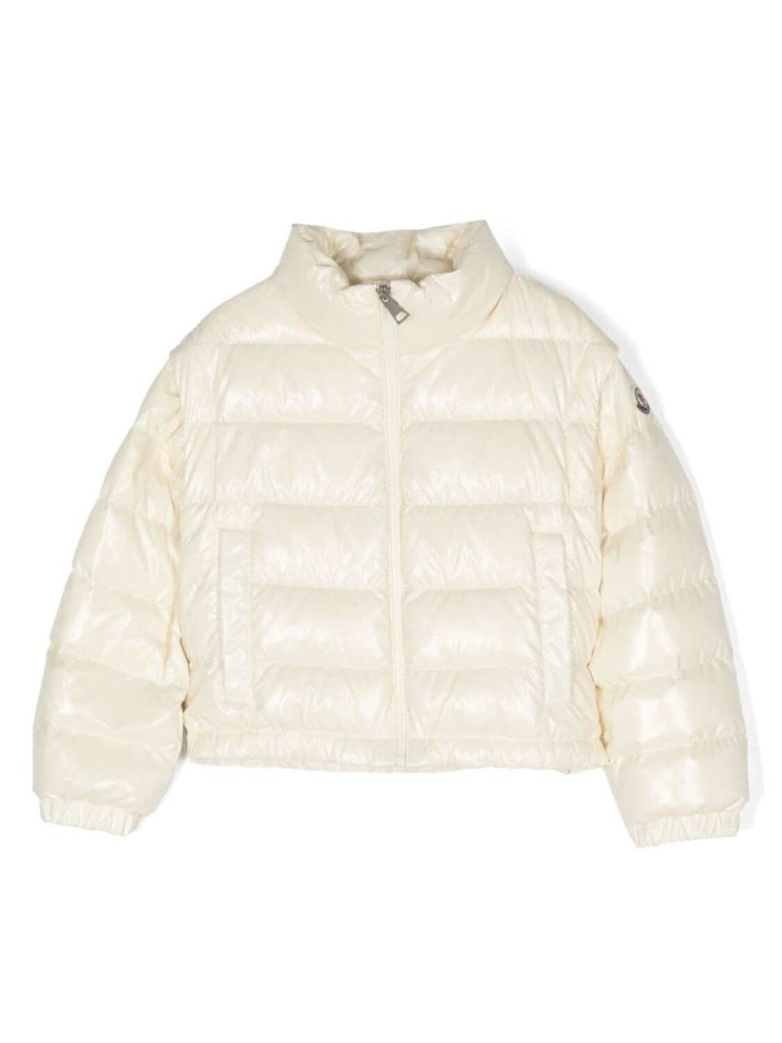 

Moncler Enfant пуховик на молнии, белый
