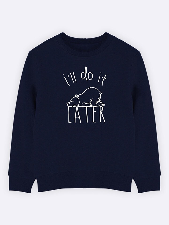

Толстовка WOOOP Sweatshirt I'll do it later, темно-синий