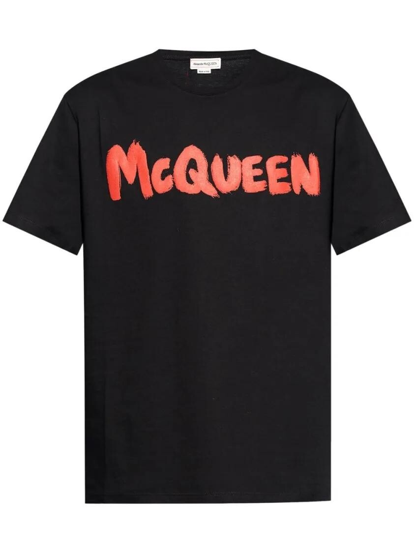 

Футболка с логотипом Alexander Mcqueen, черный