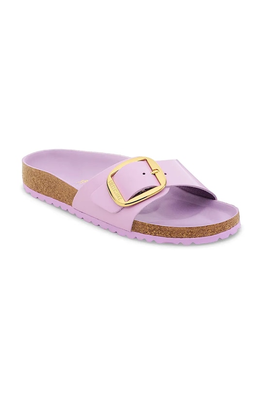 Кожаные шлепанцы Madrid с широкой пряжкой Birkenstock, фиолетовый — фото 2