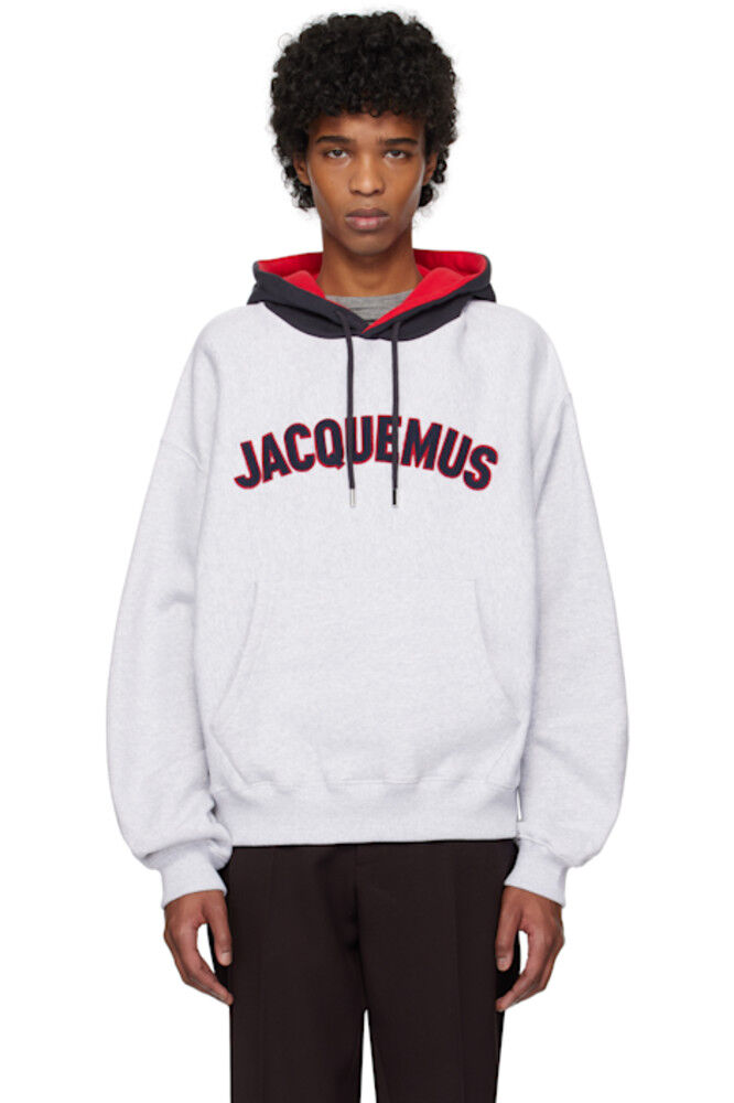 

Серая толстовка с капюшоном «The Baseball» JACQUEMUS