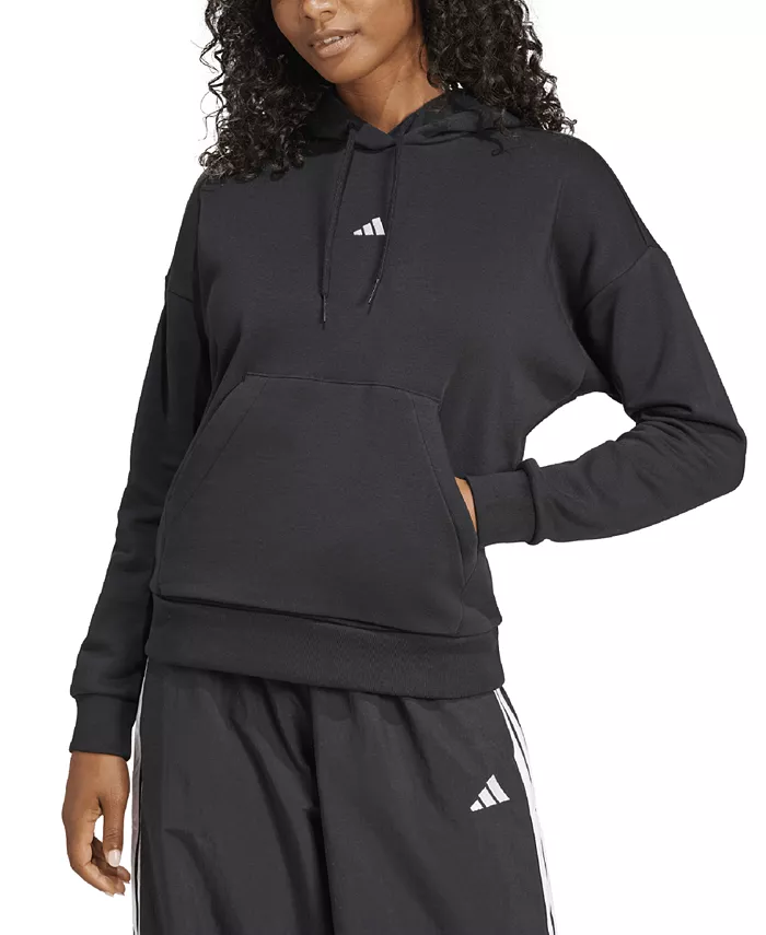 

Женская толстовка с длинными рукавами и логотипом Essentials adidas, черный
