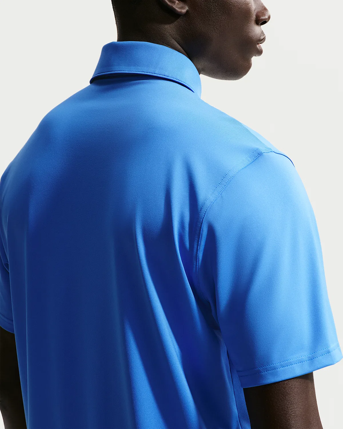 Мужское поло Nike Velocity Dri-FIT Sleeve Logo Golf, Pacific Blue/Black — фото 2